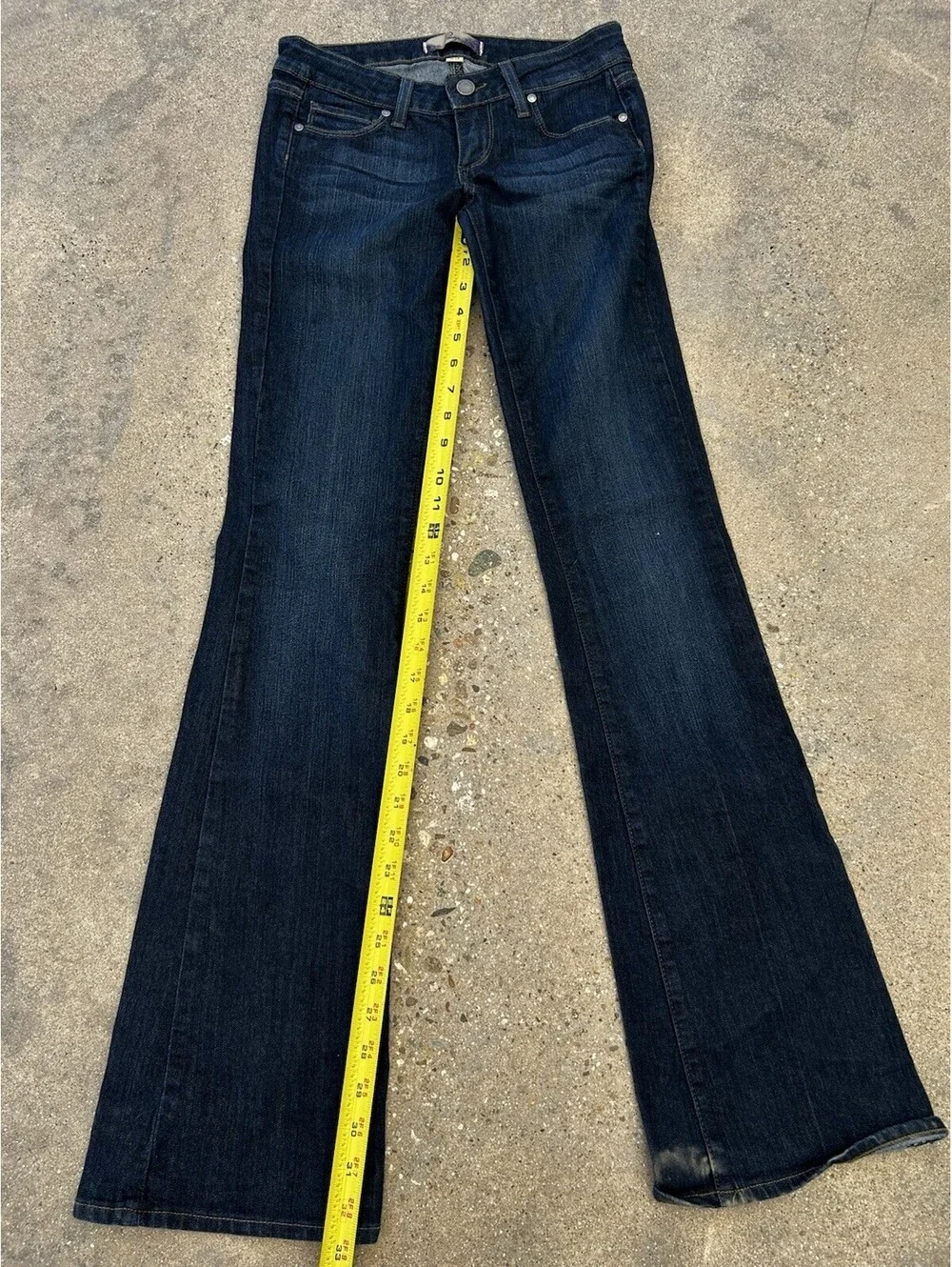 Paige Skyline Made in USA Bootcut Stretch Denim Jeans Womens 25W x 32.5L Rise 7
